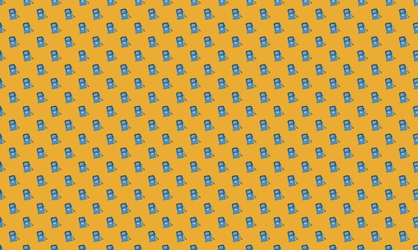 Colored background with different accessories