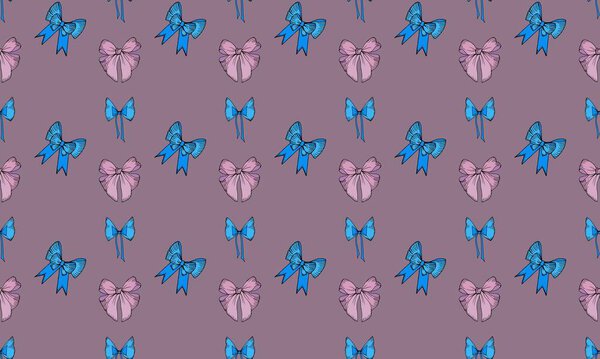 Colored background with different accessories