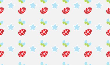 Colored background with different accessories vector Colored background with different accessories vector