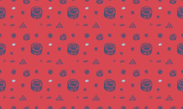 Цветной фон с различными аксессуарами