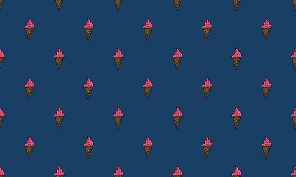 Colored background with different accessories