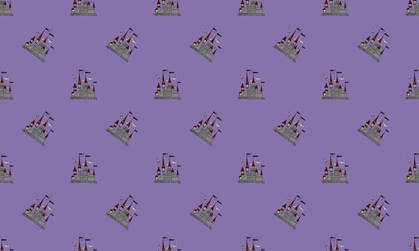 Цветной фон с различными аксессуарами