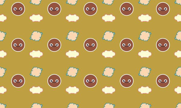 Colored background with different accessories