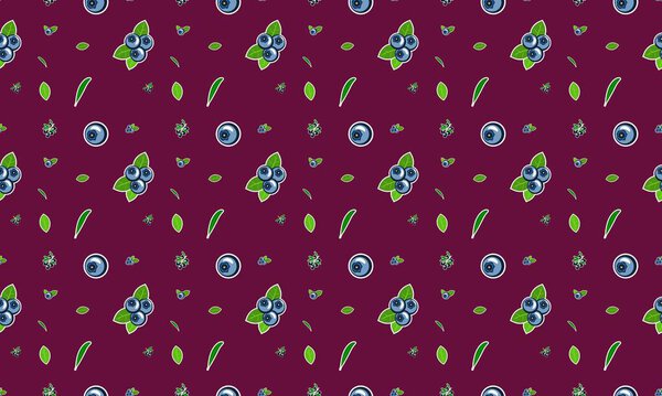 Colored background with different accessories