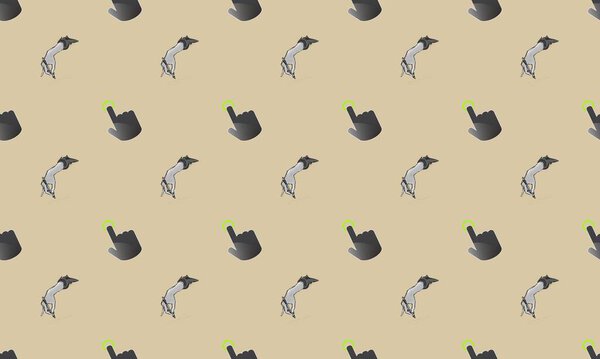 Цветной фон с различными аксессуарами