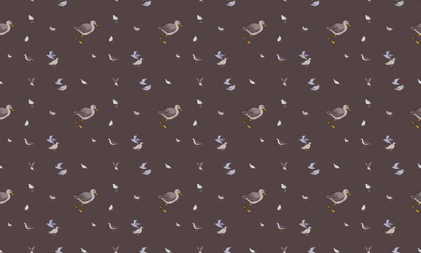 Цветной фон с различными аксессуарами