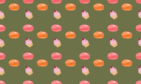 Colored background with different accessories