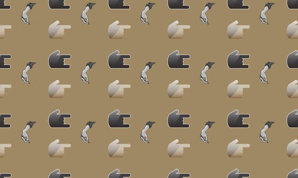 Цветной фон с различными аксессуарами