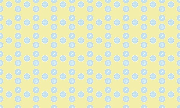 Colored background with different accessories