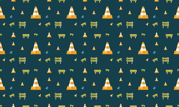 Colored background with different accessories