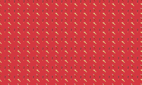 Цветной фон с различными аксессуарами