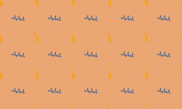 Цветной фон с различными аксессуарами