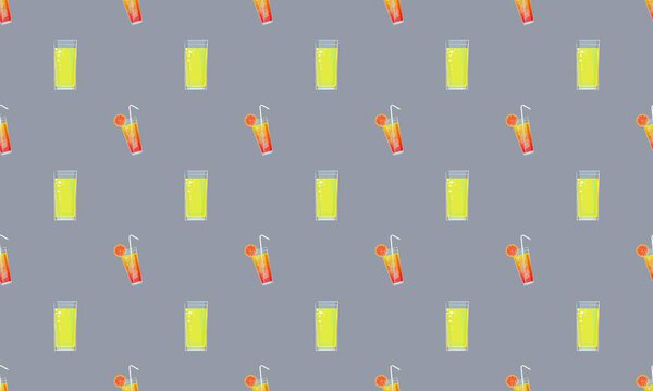 Цветной фон с различными аксессуарами