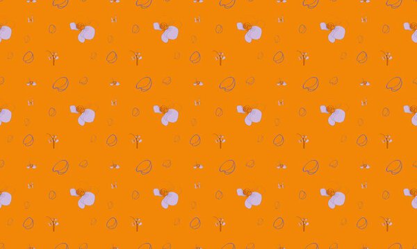 Colored background with different accessories