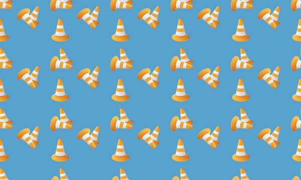 Colored background with different accessories