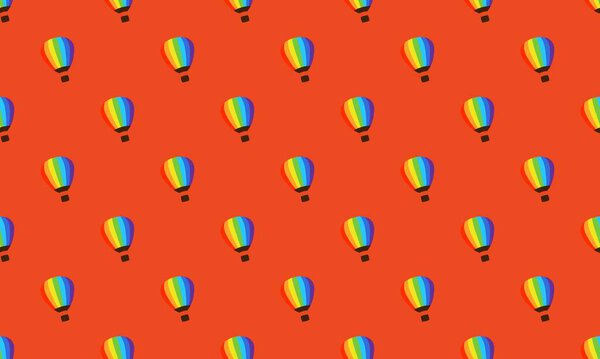 Цветной фон с различными аксессуарами