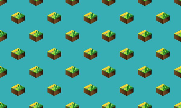 Colored background with different accessories