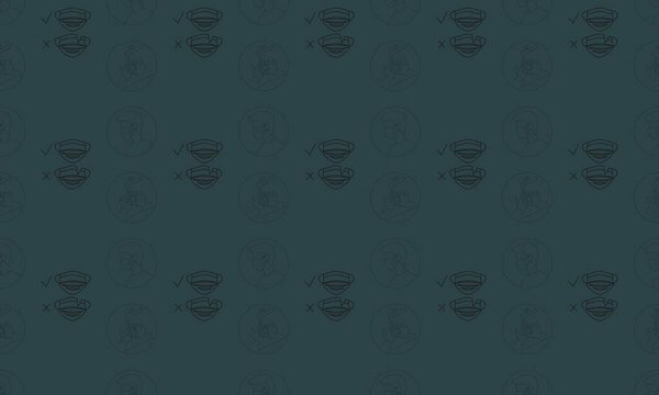 Цветной фон с различными аксессуарами