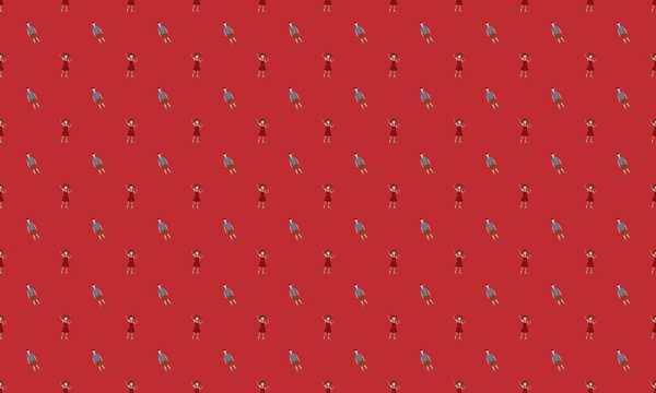 Цветной фон с различными аксессуарами