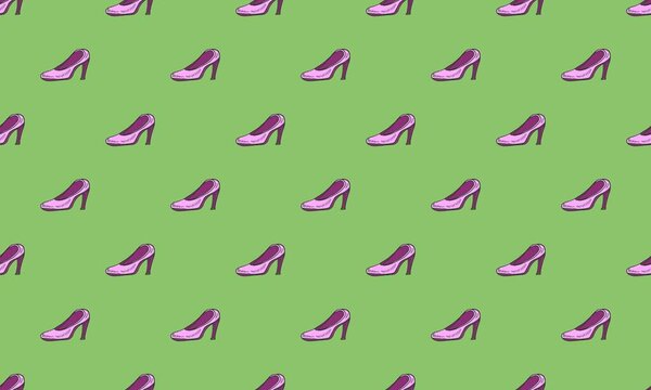 Цветной фон с различными аксессуарами