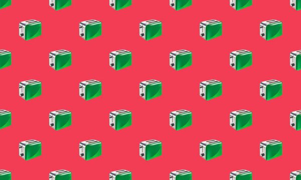 Colored background with different accessories