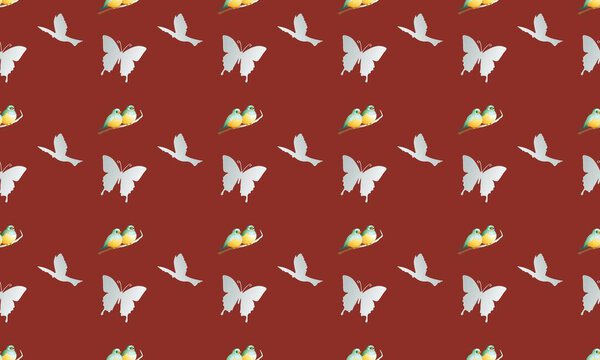 Цветной фон с различными аксессуарами