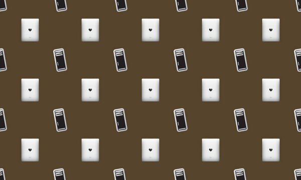 Colored background with different accessories