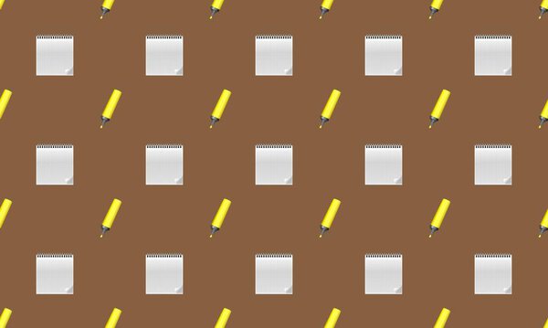 Цветной фон с различными аксессуарами