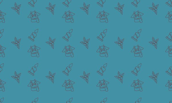 Цветной фон с различными аксессуарами