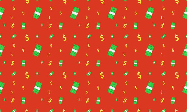 Цветной фон с различными аксессуарами