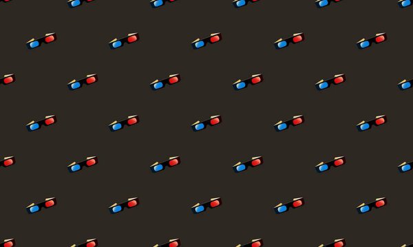 Colored background with different accessories