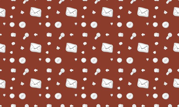 Цветной фон с различными аксессуарами