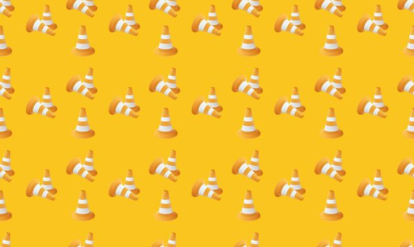 Colored background with different accessories