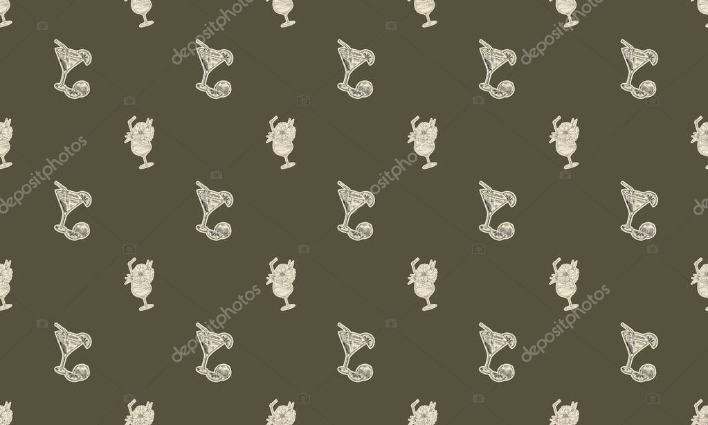 Colored background with different accessories
