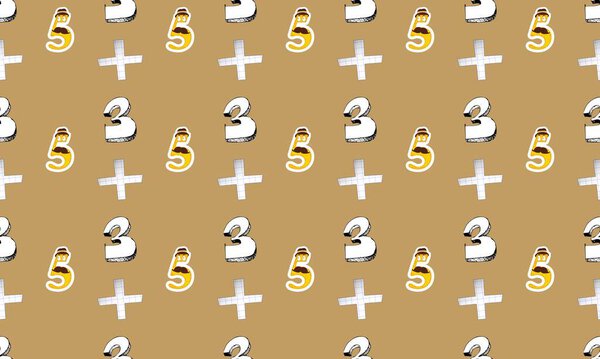 Colored background with different accessories