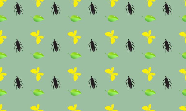 Цветной фон с различными аксессуарами