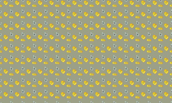 Colored background with different accessories