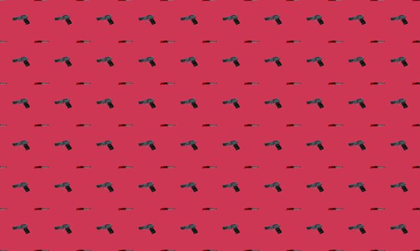 Colored background with different accessories