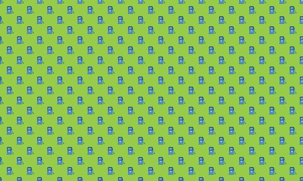 Colored background with different accessories