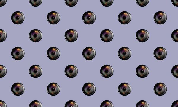 Цветной фон с различными аксессуарами