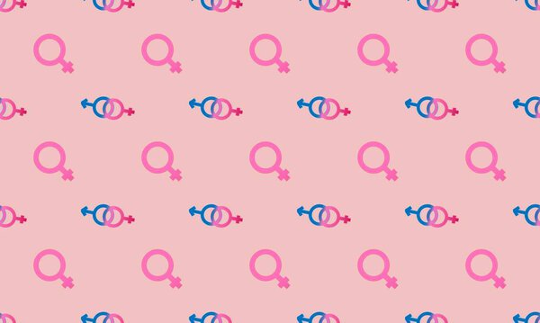 Colored background with different accessories