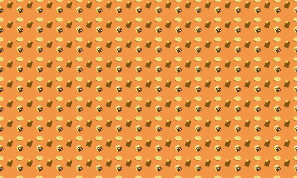 Цветной фон с различными аксессуарами