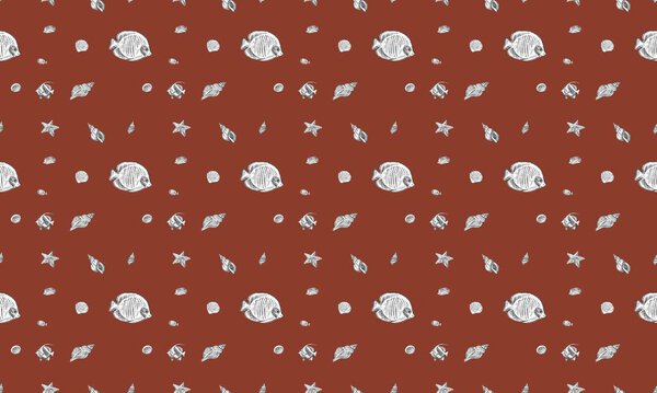 Colored background with different accessories