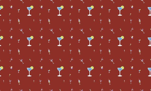 Цветной фон с различными аксессуарами