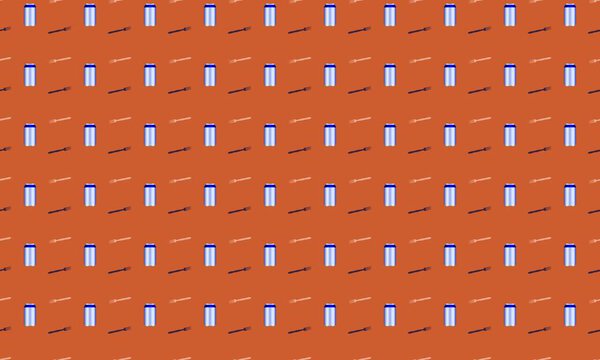 Цветной фон с различными аксессуарами