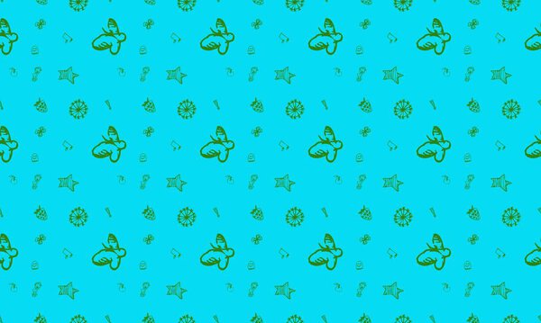 Цветной фон с различными аксессуарами