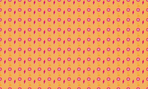 Colored background with different accessories