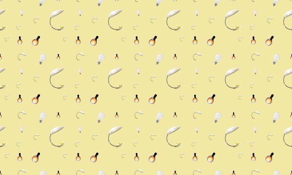 Цветной фон с различными аксессуарами