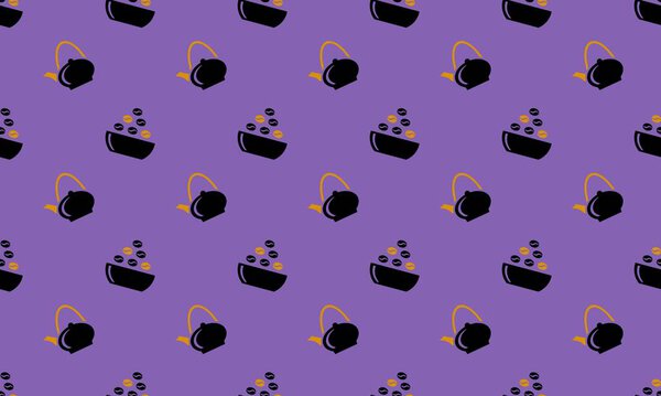 Colored background with different accessories