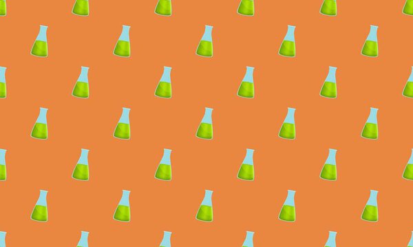 Colored background with different accessories